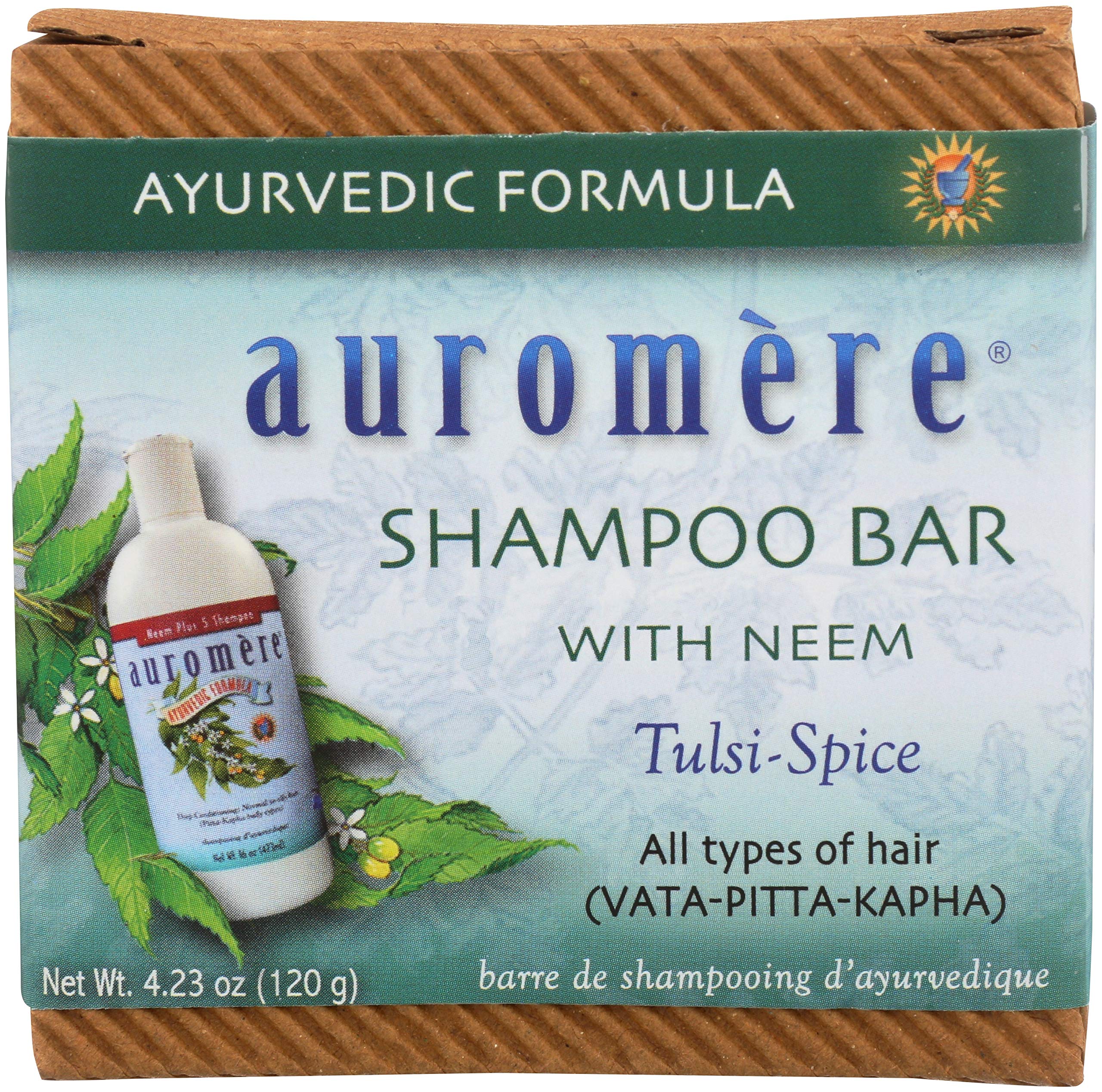 Auromere Ayurvedic Shampoo Bar, 4.85 Ounce